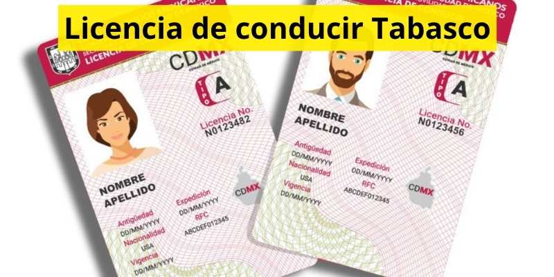 Licencia de conducir Tabasco