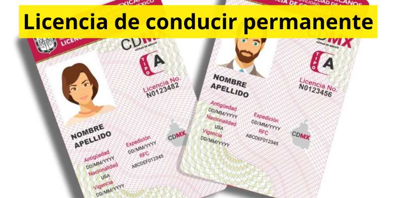 Licencia de conducir permanente