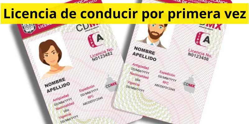 Licencia de conducir por primera vez