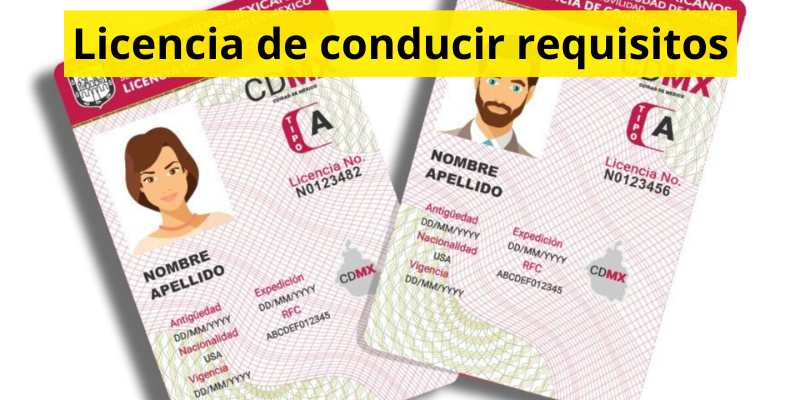Licencia de conducir requisitos