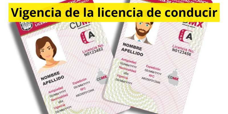 Vigencia de la licencia de conducir