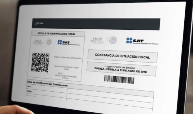 Constancia de situación fiscal de una persona moral
